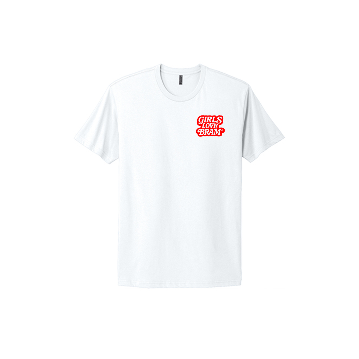 GIRLS LOVE BRAM™️ T-SHIRT WHITE / RED